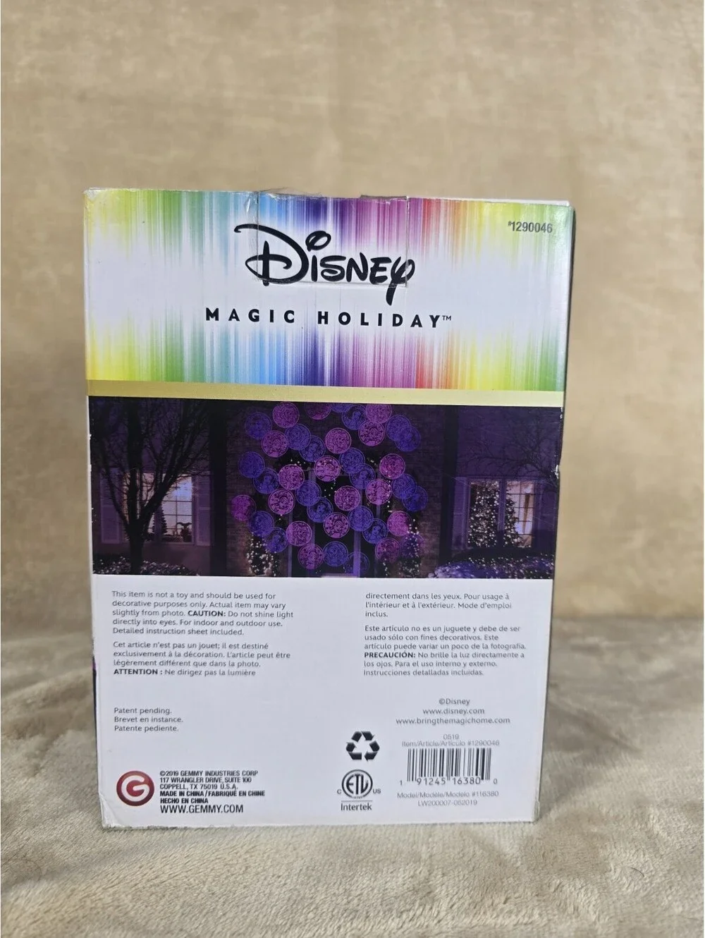 Disney Magic Holiday Princess Motion Mosaic LED Indoor/Outdoor Light